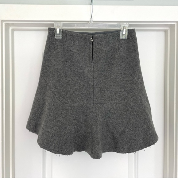 Madewell Wool Blend Gray Skirt 2 - Picture 4 of 6